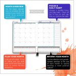 Panda Planner Pro - Best Daily Planner for Happiness & Productivity - 8.5 x 11" Softcover - Undated Day Planner - Guaranteed to Get You Organized - Gratitude & Goals 6 Month Journal (Black) - Image 4